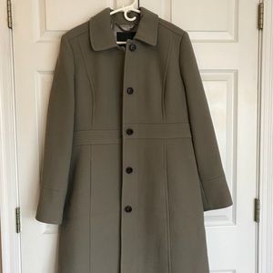 Jcrew Lady Day Wool Coat Thinsulate 14 gray tan